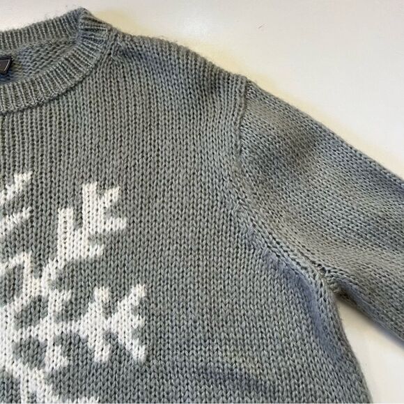 Wooden Ships GREY Knit Snowflake Knit M/L - Picture 4 of 10